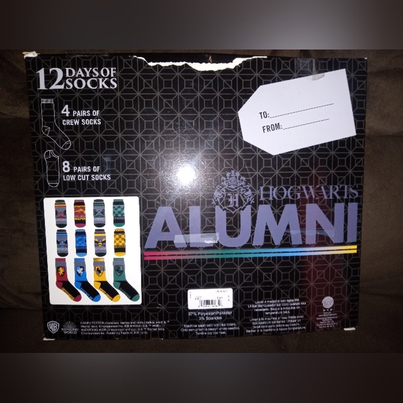 Harry Potter socks '12 days of socks' Hogwarts alumni - Picture 4 of 5